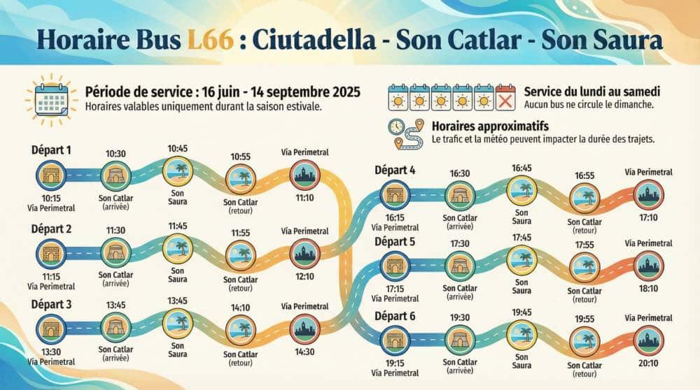 horaires de bus son saura en été