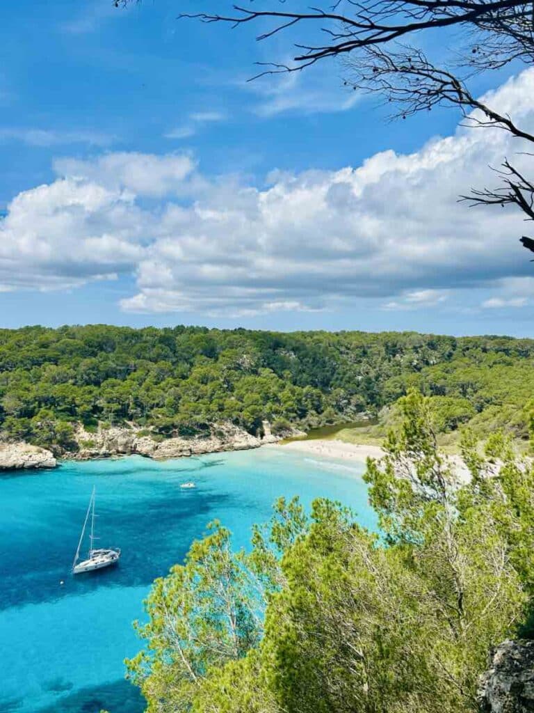 la crique de Trebaluger à Minorque