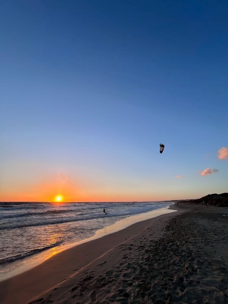 coucher de soleil à Son Bou