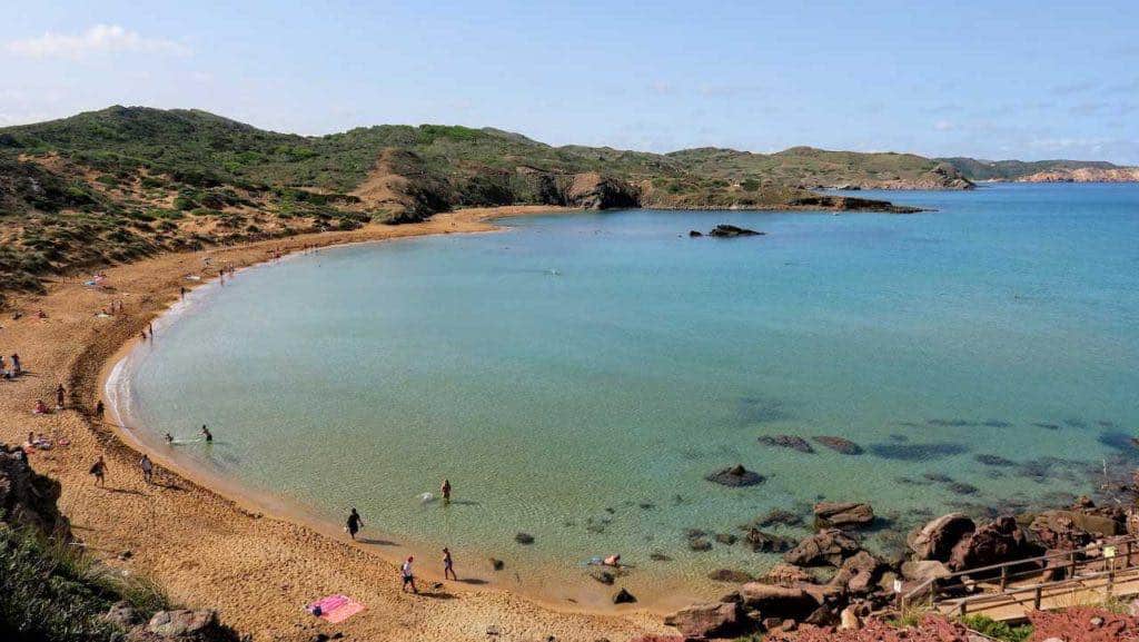 plage Cavalleria au nord de minorque