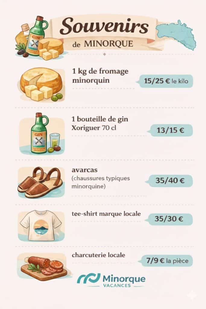 souvenirs minorque
