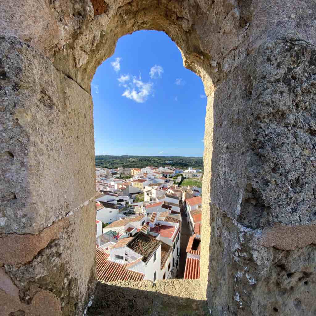 Le village d'Alaior vu du ciel