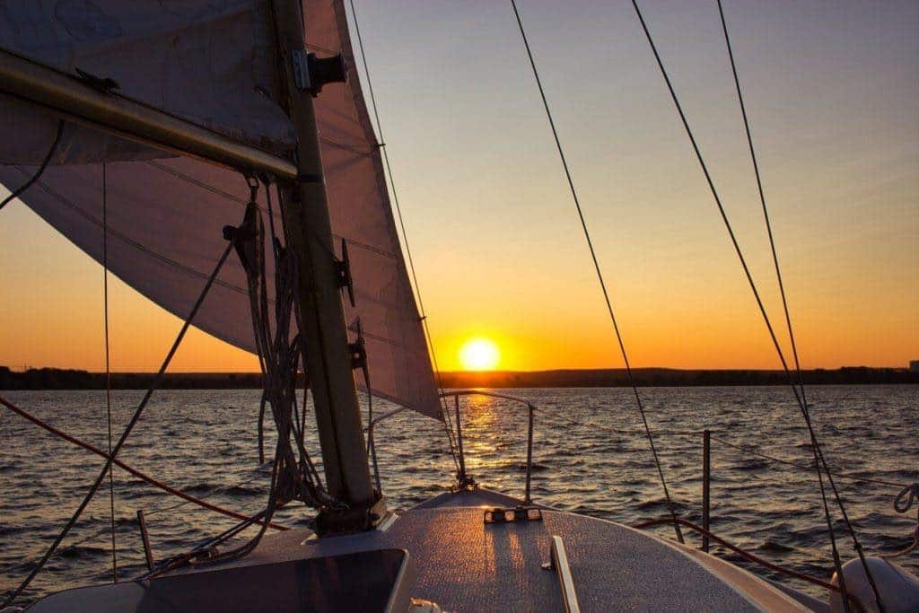 Voilier Coucher Soleil voilier coucher soleil